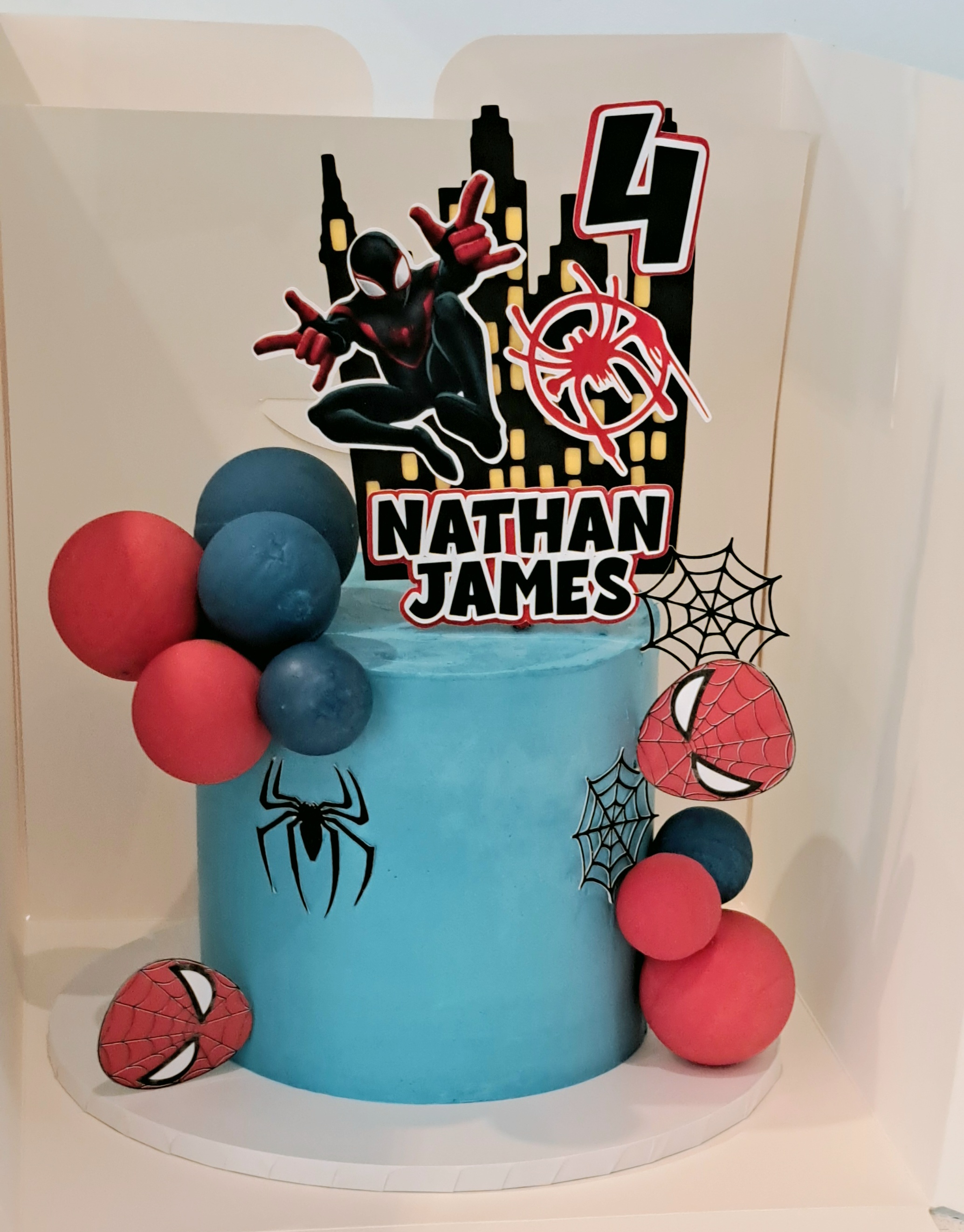 Black Spiderman Cake