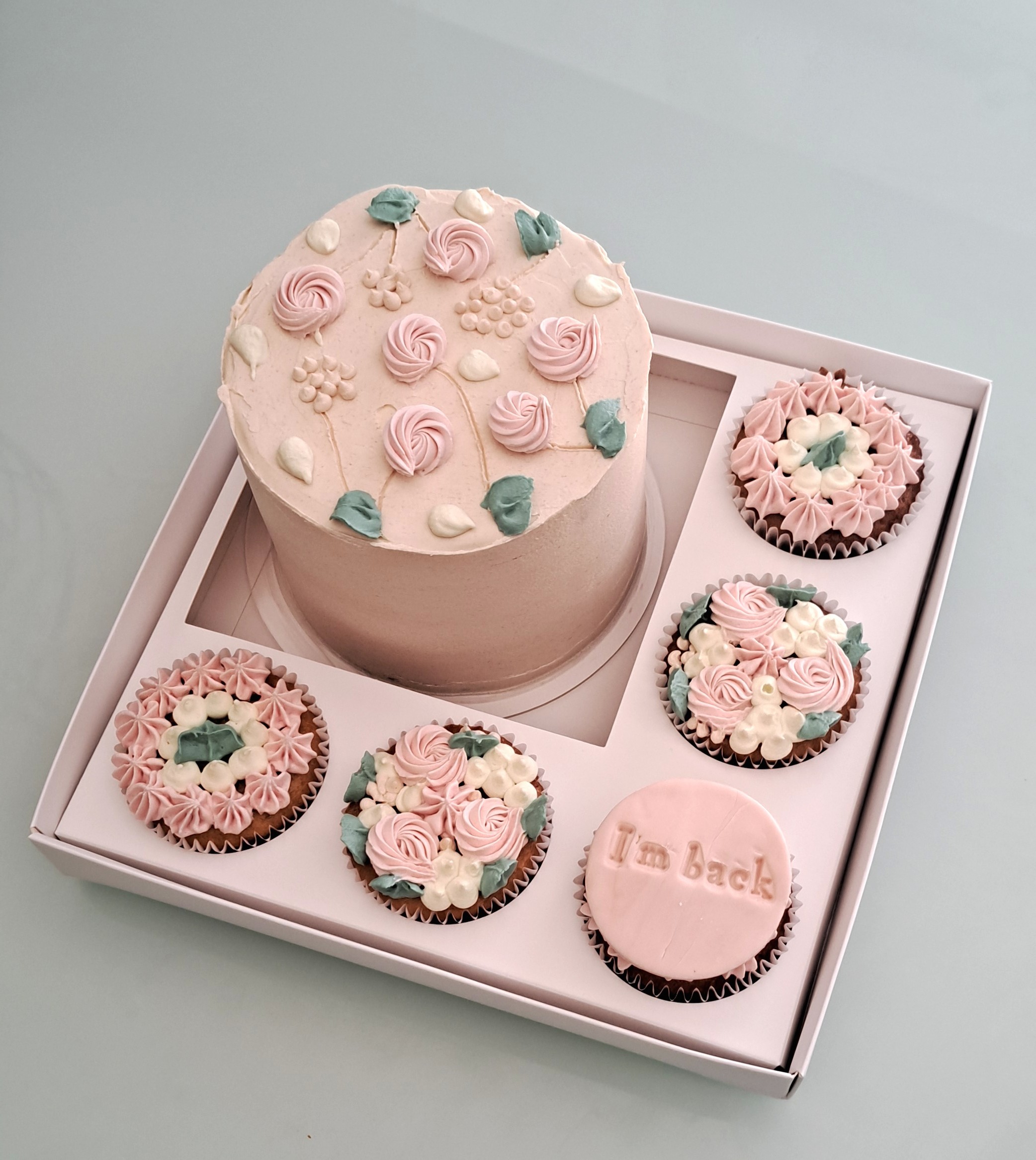 Pink Thank You Cupcake Set