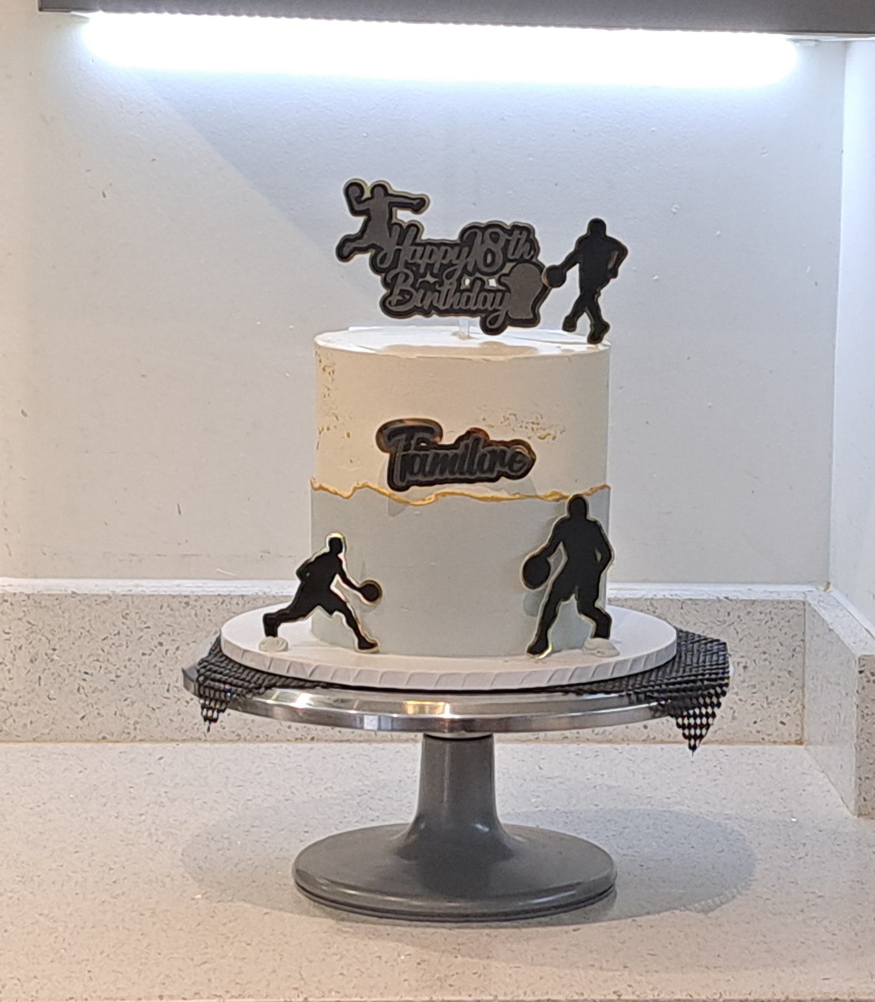 Basketball 18th Birthday Cake